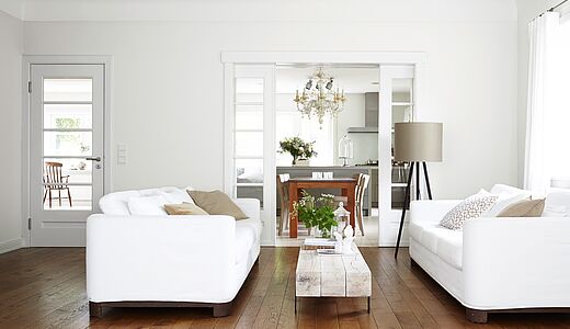 Wandfarbe Weiß - klassisch und puristisch