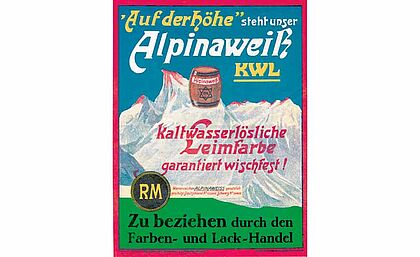 1913: Alpina wird kaltwasserlöslich