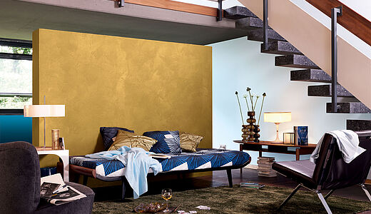 Kreative Wandgestaltung mit Effektfarben