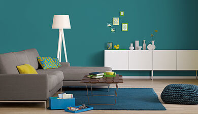 Petrol als Wandfarbe: cool und elegant - Alpina Farben