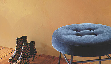 Gold-Wandfarbe für luxuriöse Wände – mit Streichanleitung - Alpina Farben