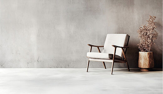 Wandgestaltung mit Alpina Mineral Beton