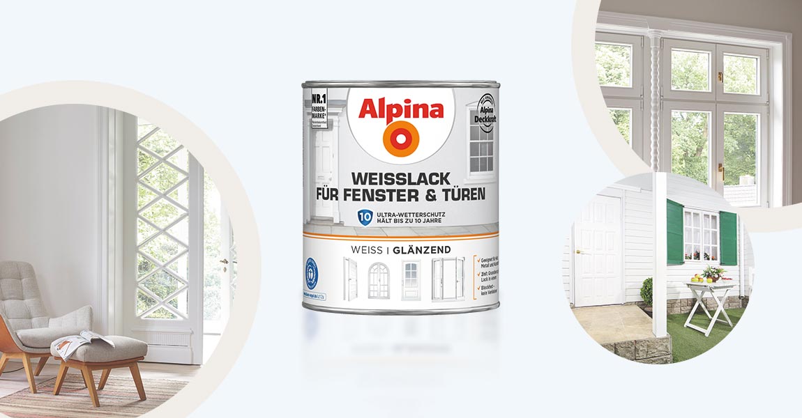 Weißlack für Fenster und Türen
