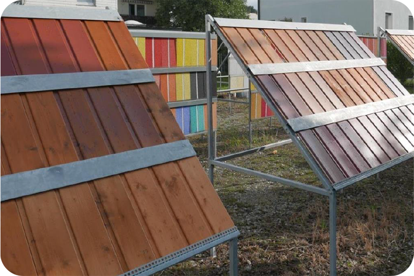 Bewitterungstest bei Aussenprodukten