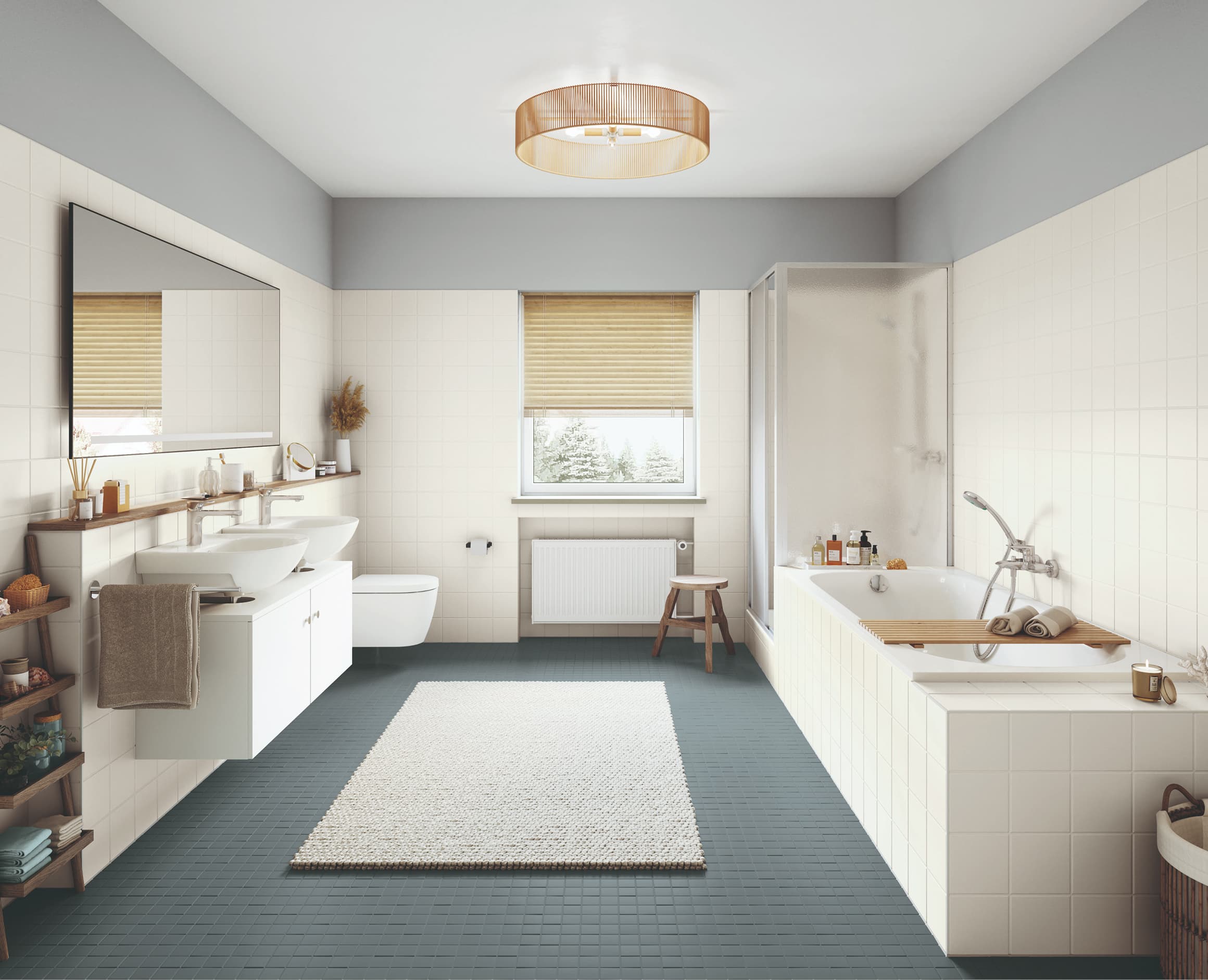 Bild eines Badezimmers