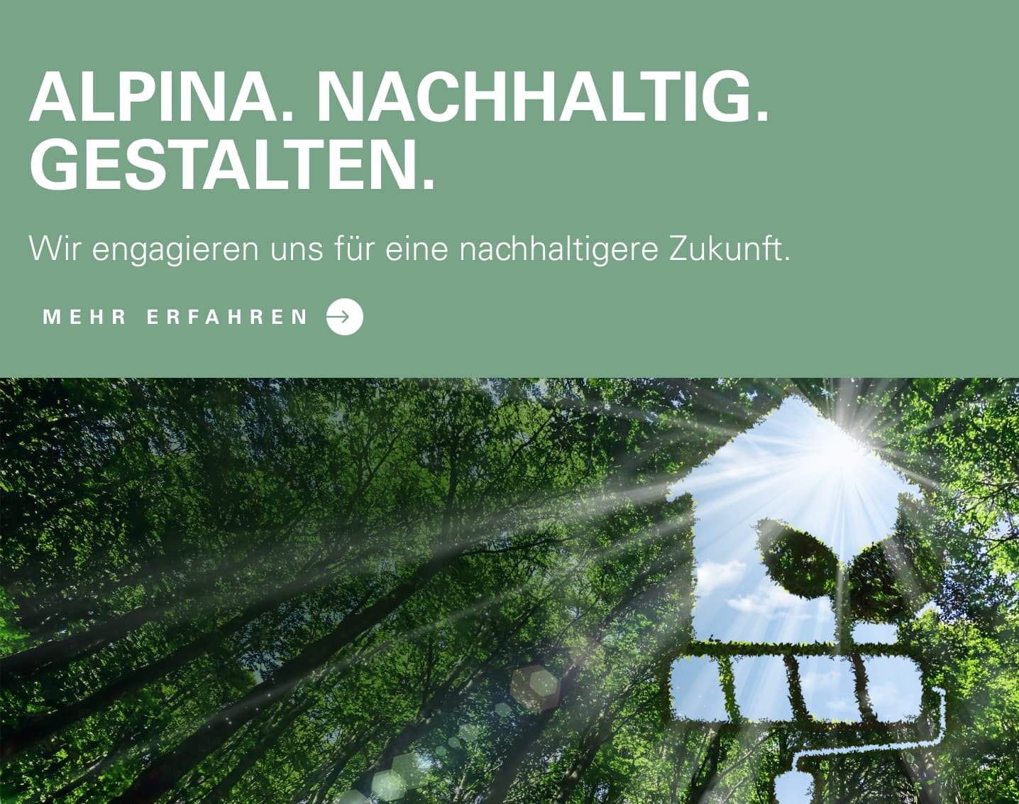 Nachhaltigkeit bei Alpina