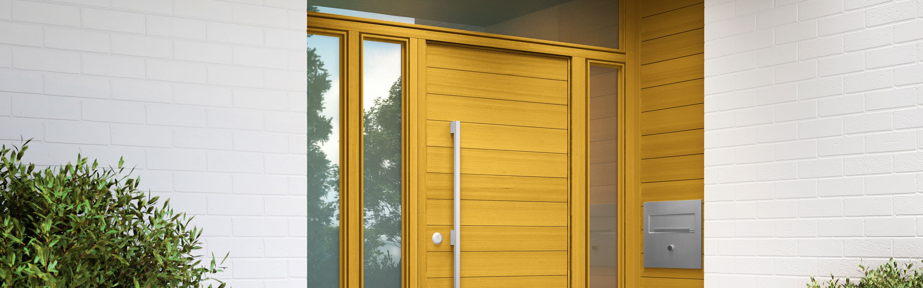 Fenster- und Türen-Schutz Holz-Lasuren - Blockfeste, seidenmatte Holz-Lasuren mit bis zu 9 Jahren effektiven Wetterschutz von Fenstern und Türen aus Holz im Außen- und Innenbereich.